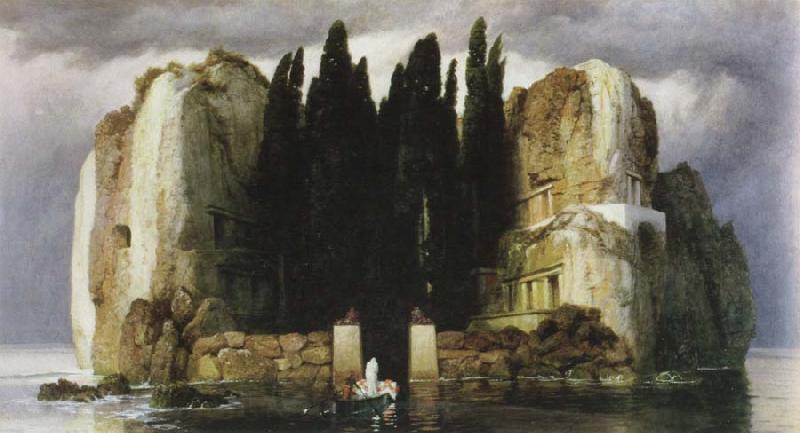 Arnold Bocklin the lsland of the dead Norge oil painting art